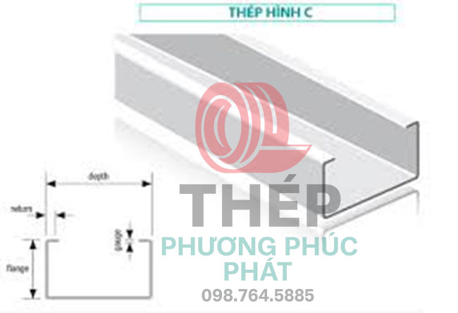 bảng tra thép hình c 