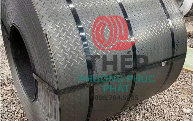 thép tấm dập gân dạng cuộn tại kho